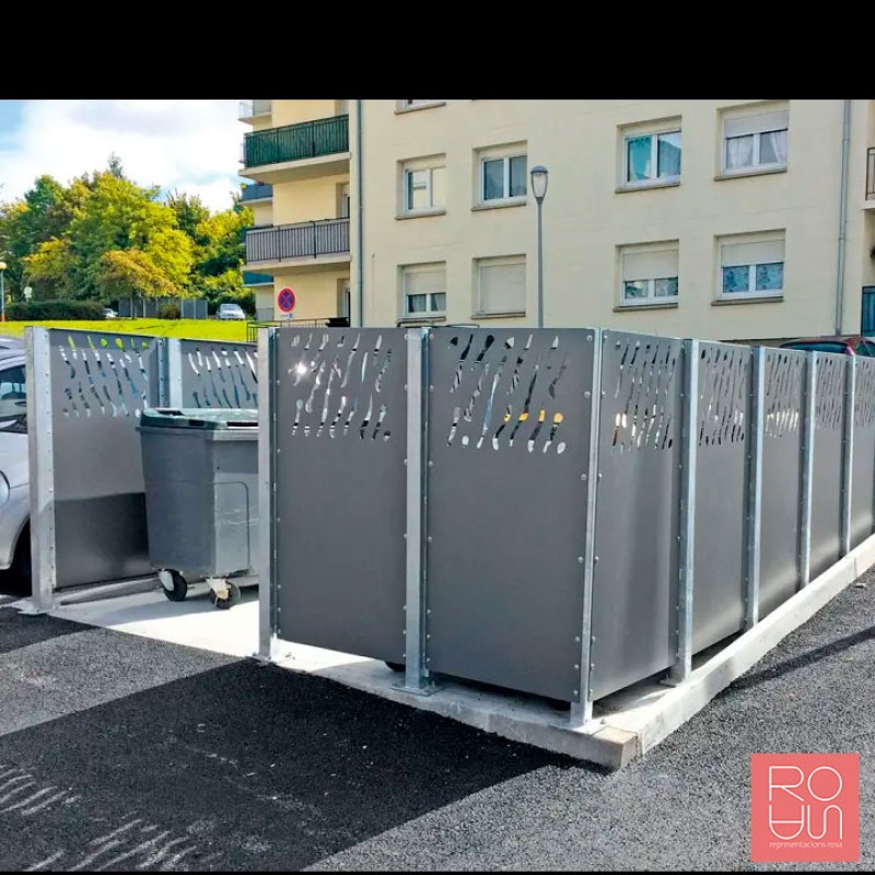 Guardacontenidors d'Acer Modular Venècia